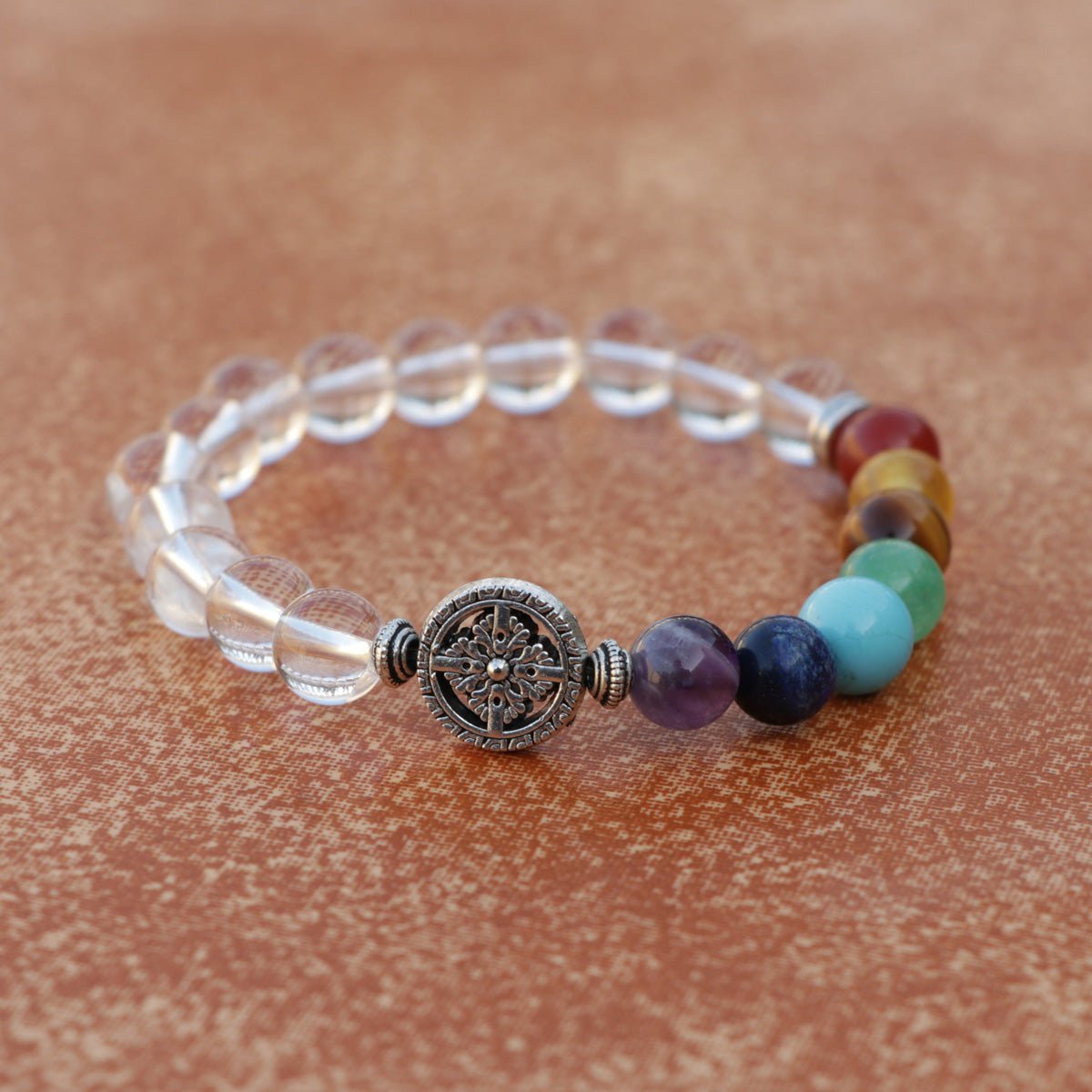 7 Chakra Crystal Stone Wrist Mala - Nairu™ - A Candle Boutique - Bracelet -