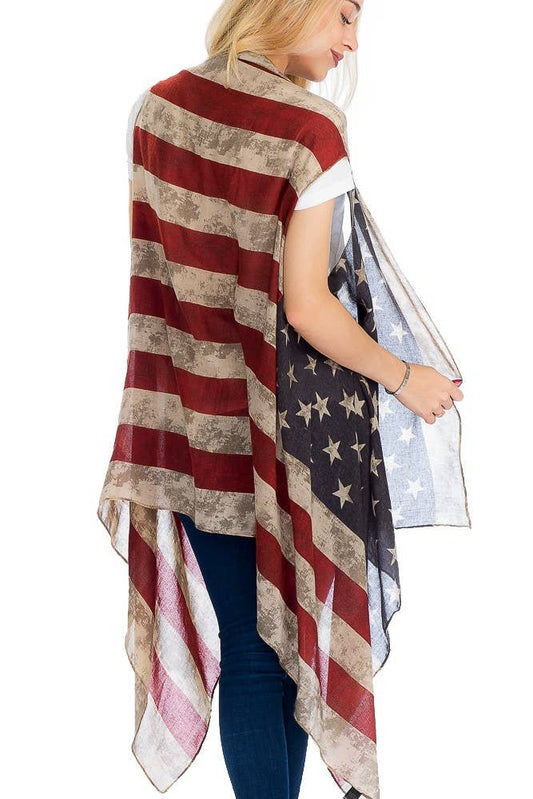 American Flag Vintage Wash Cover - Up - Nairu® - A Candle Boutique -
