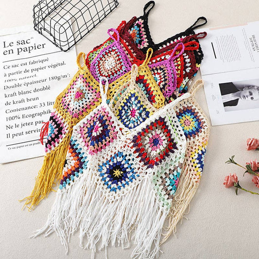 Crosa - Handmade Bohemian Crochet Design Camisole - Nairu® - A Candle Boutique - 