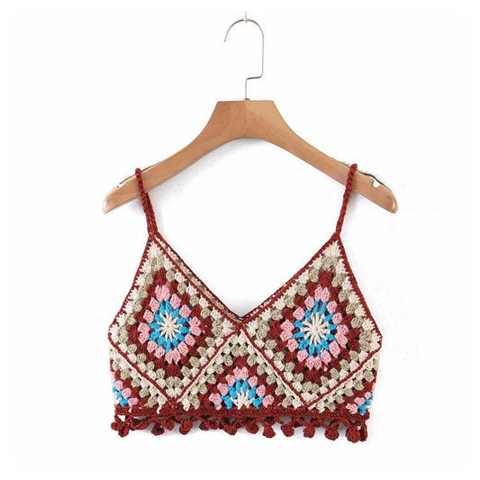 Crosa - Handmade Bohemian Crochet Design Camisole - Nairu® - A Candle Boutique - 