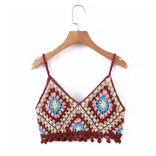 Crosa - Handmade Bohemian Crochet Design Camisole - Nairu® - A Candle Boutique - 