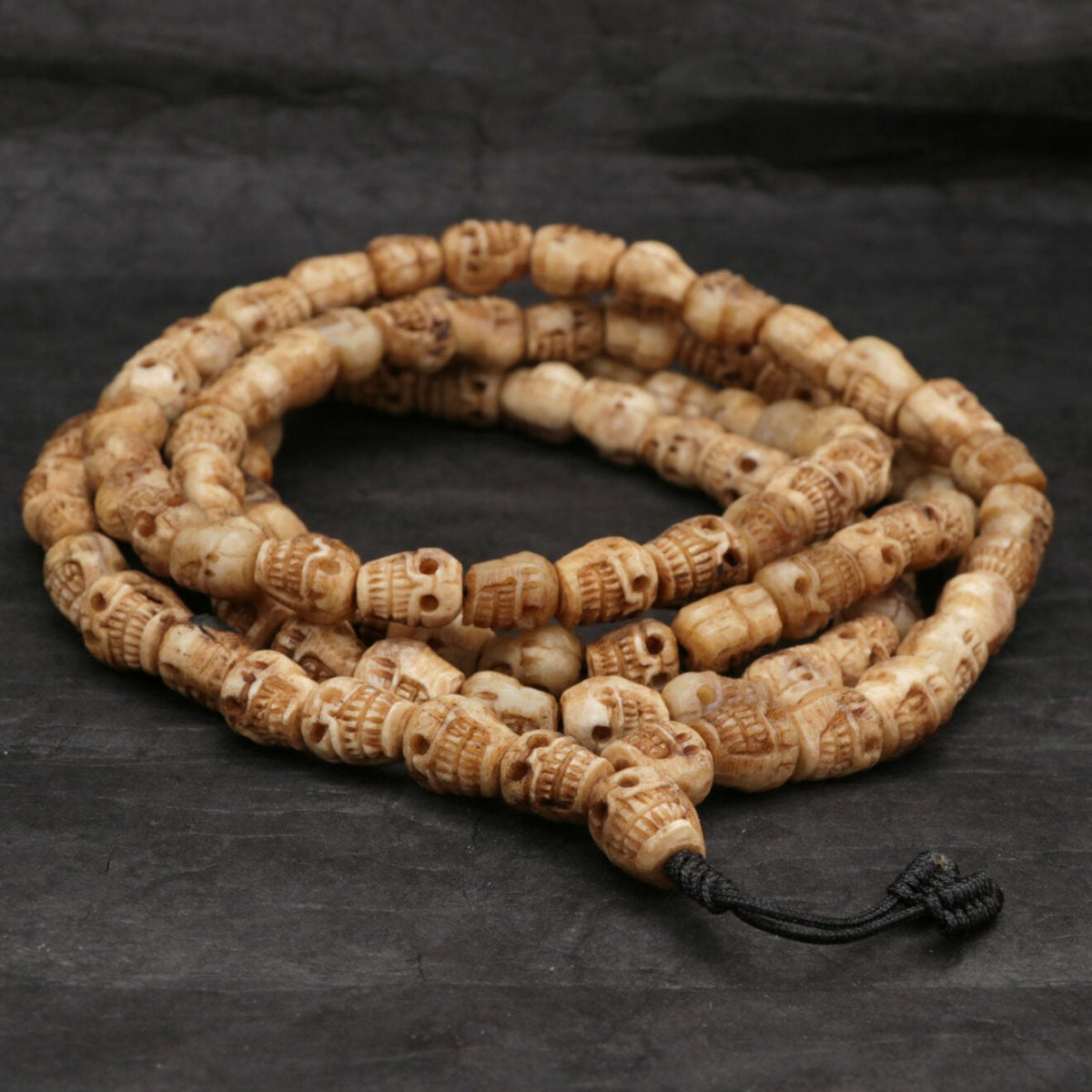 Eternal Cycle: Calming Skull Yak Bone Mala - Nairu™ - A Candle Boutique - Bracelet -