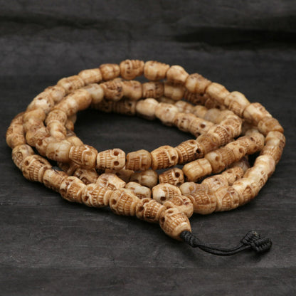 Eternal Cycle: Calming Skull Yak Bone Mala - Nairu™ - A Candle Boutique - Bracelet -