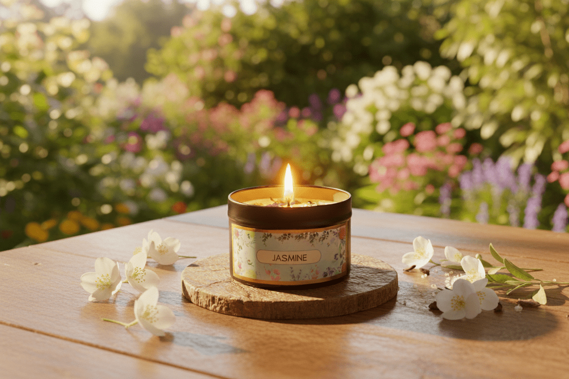Jasmine: Natural Wax Scented Candle - Nairu® - A Candle Boutique - Candles - 