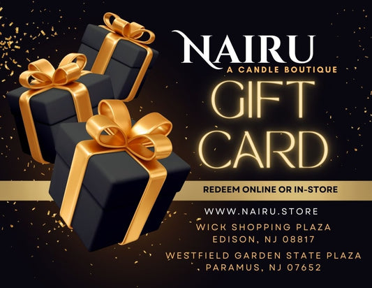 Nairu Gift Card - Give the gift of fragrance - Nairu™ - A Candle Boutique - Gift Card -