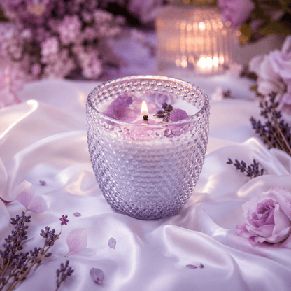 The Glam Lav: Lavender Scented Soy Wax Candle - Nairu® - A Candle Boutique - Candles -