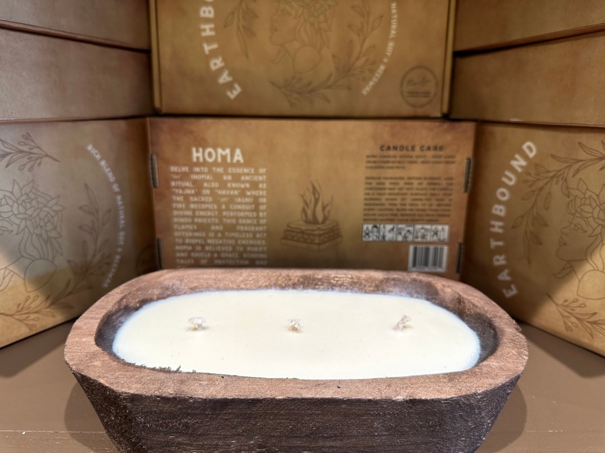 HOMA Essence: Spiritual Soy-Beeswax Candle Inspired by Ancient Indian Rituals - Nairu™ - A Candle Boutique - Candles -