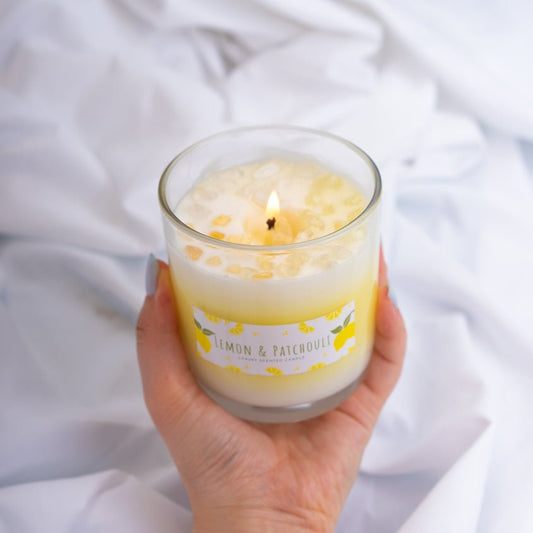 Lemon & Patchouli: Soy Wax Scented Candle - Nairu™ - A Candle Boutique - Candles -