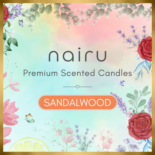 Sandalwood: Luxurious Soy-Coconut Wax Scented Candle - Nairu™ - A Candle Boutique - Candles -