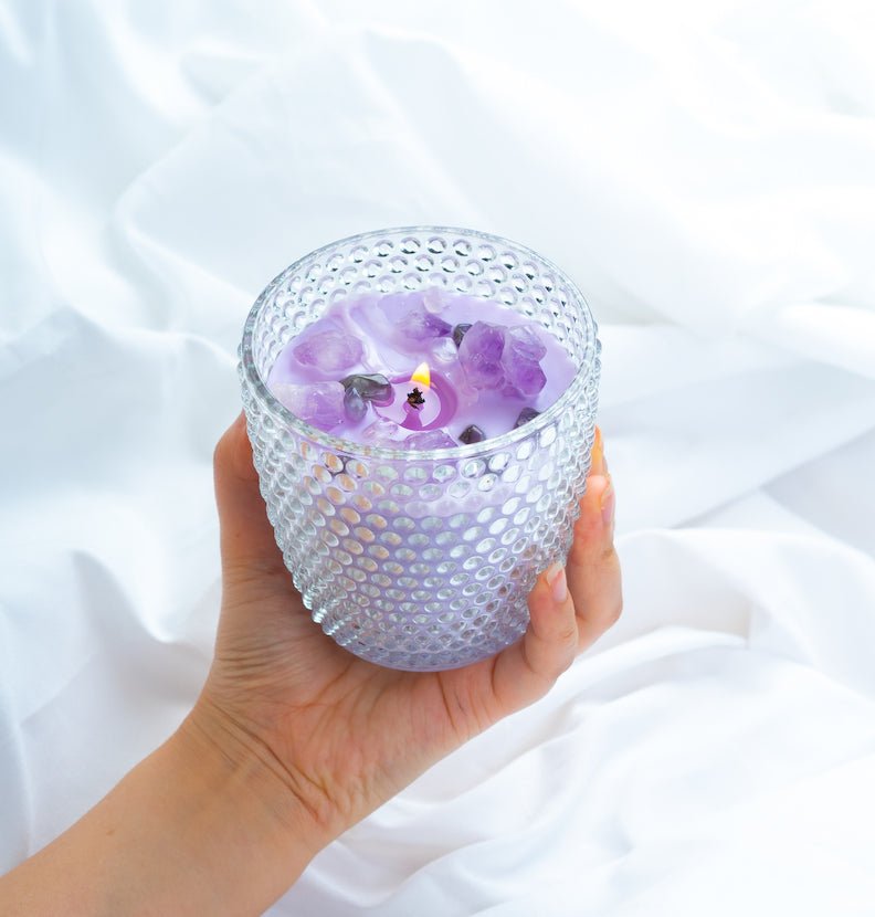 The Glam Lav: Lavender Scented Soy Wax Candle - Nairu™ - A Candle Boutique - Candles -